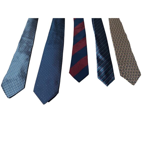 Luxury Designer High End Silk Tie Bundle Nina Ricci Chloe YSL Giorgio Armani - Picture 5 of 16